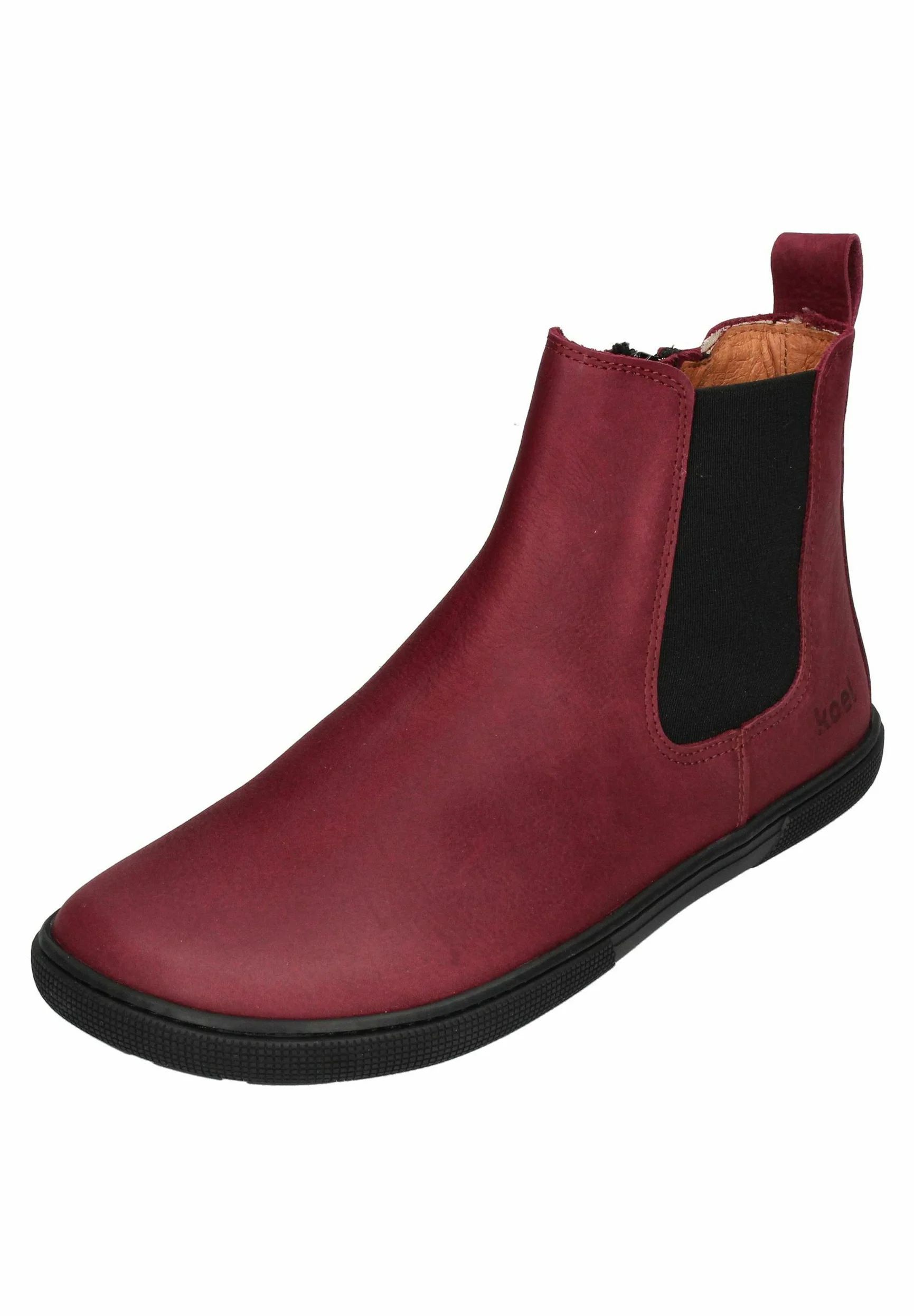 KOEL | Damen-Barfußschuhe Filas Bordeaux – Stiefeletten – Bordeaux
