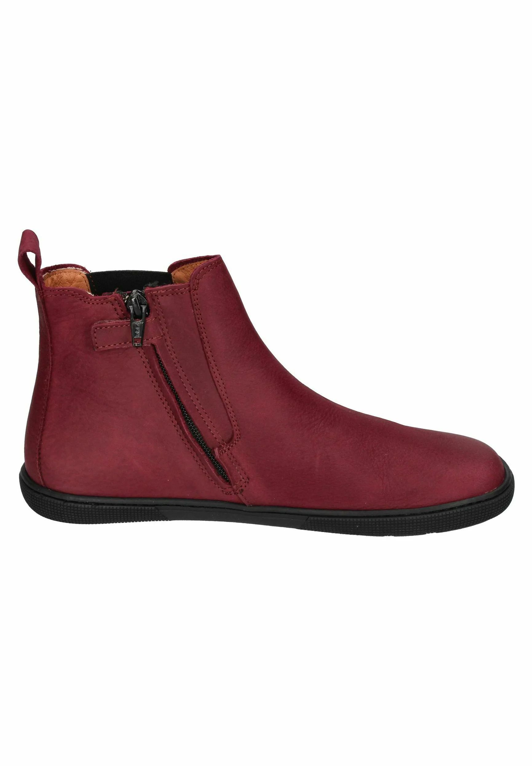 KOEL | Damen-Barfußschuhe Filas Bordeaux – Stiefeletten – Bordeaux