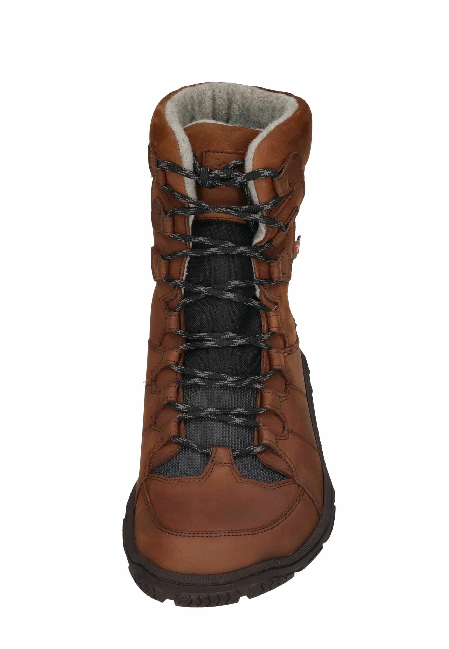 KOEL | RISO Herren-Barefoot-Trekkingstiefel – Schnürstiefeletten – Schokoladenbraun
