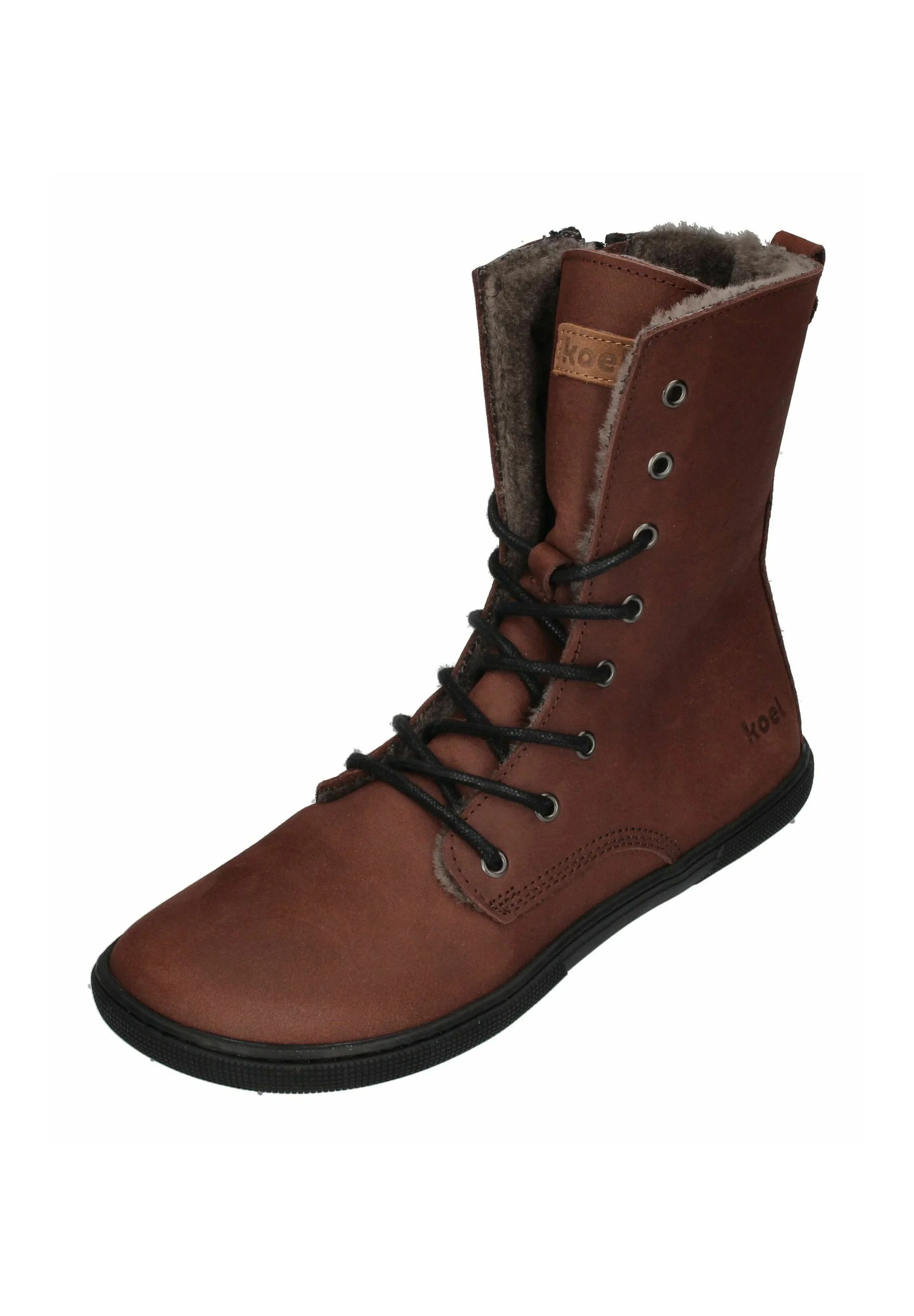 KOEL | Damen Schnürstiefeletten – Schokoladenbraun