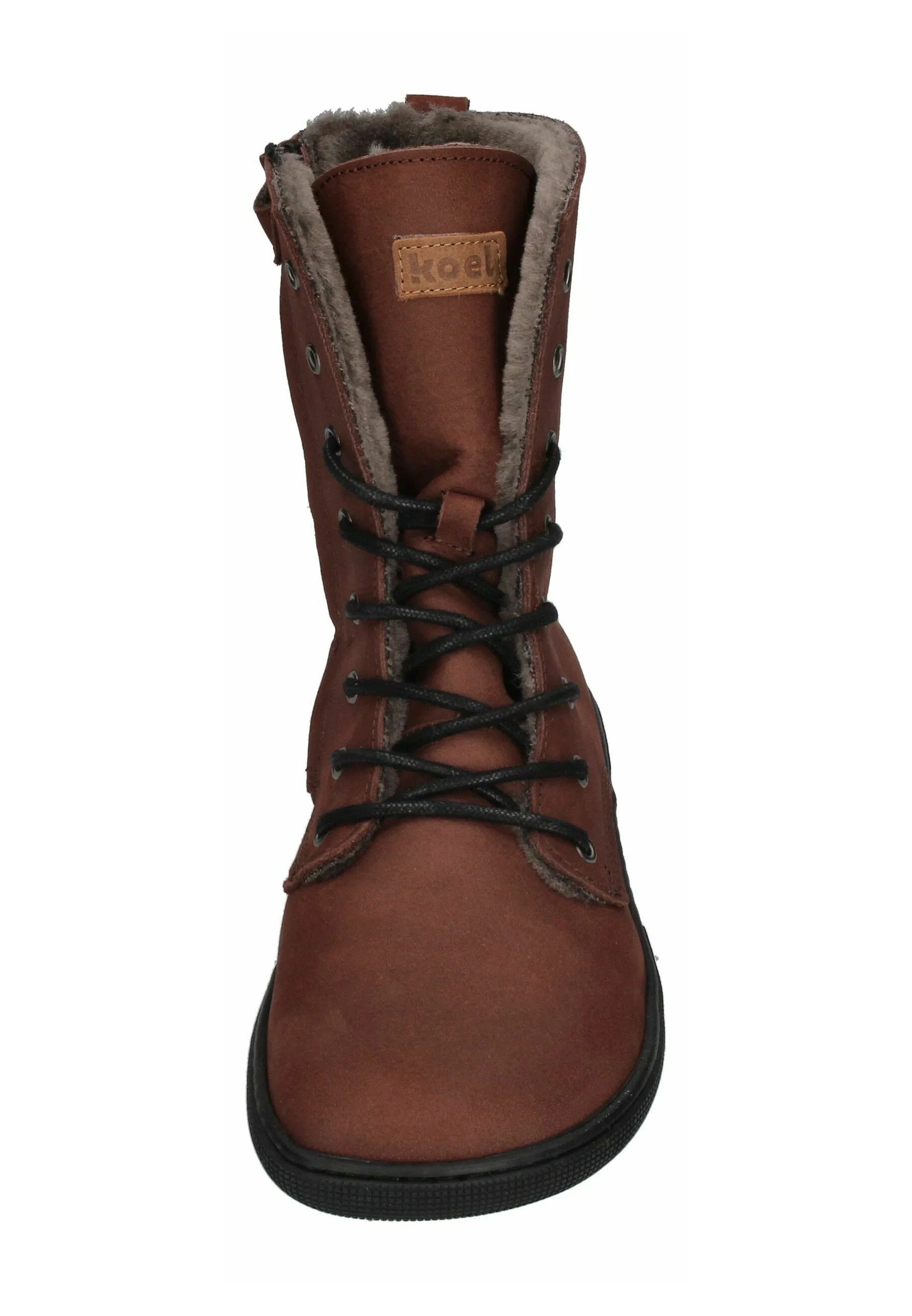 KOEL | Damen Schnürstiefeletten – Schokoladenbraun