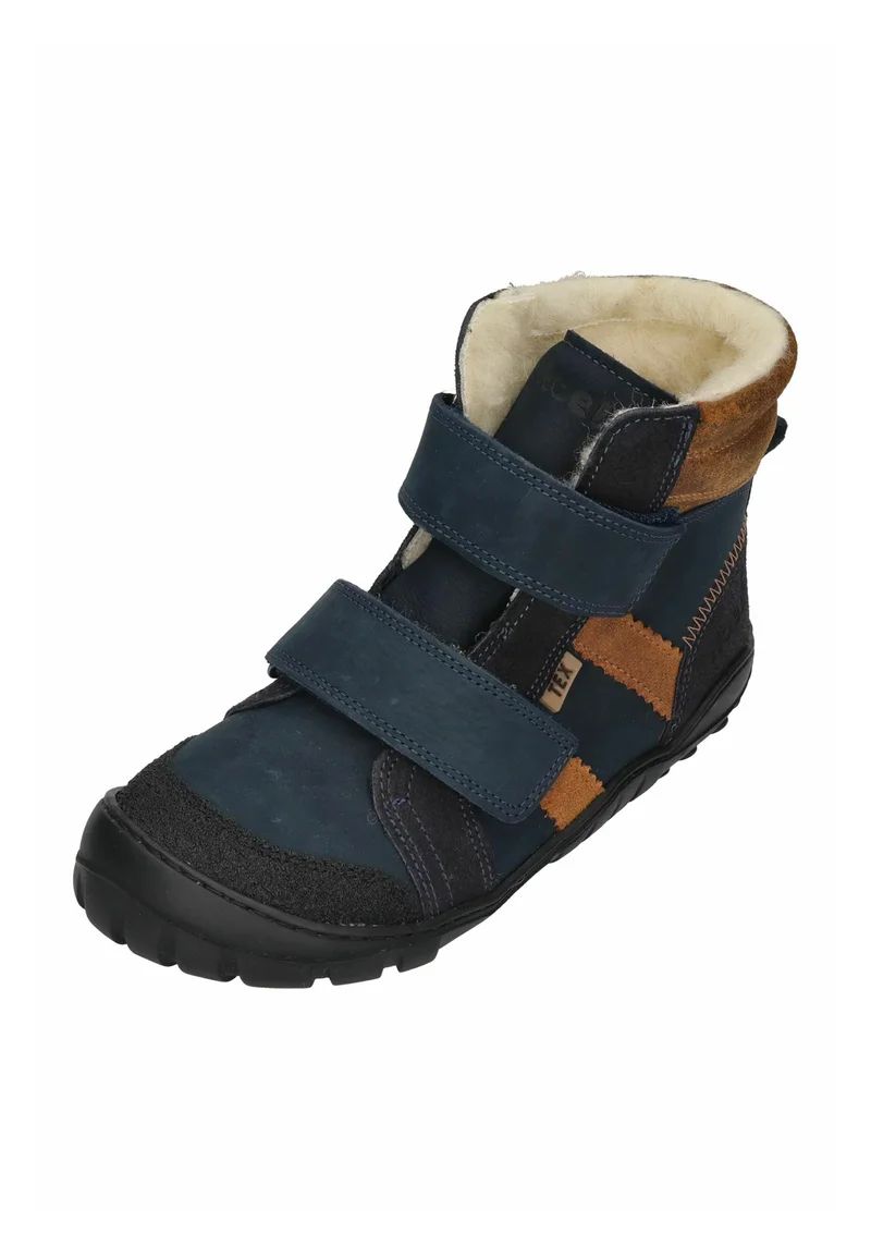 KOEL | Kinderschuhe – Marineblau/Cognac