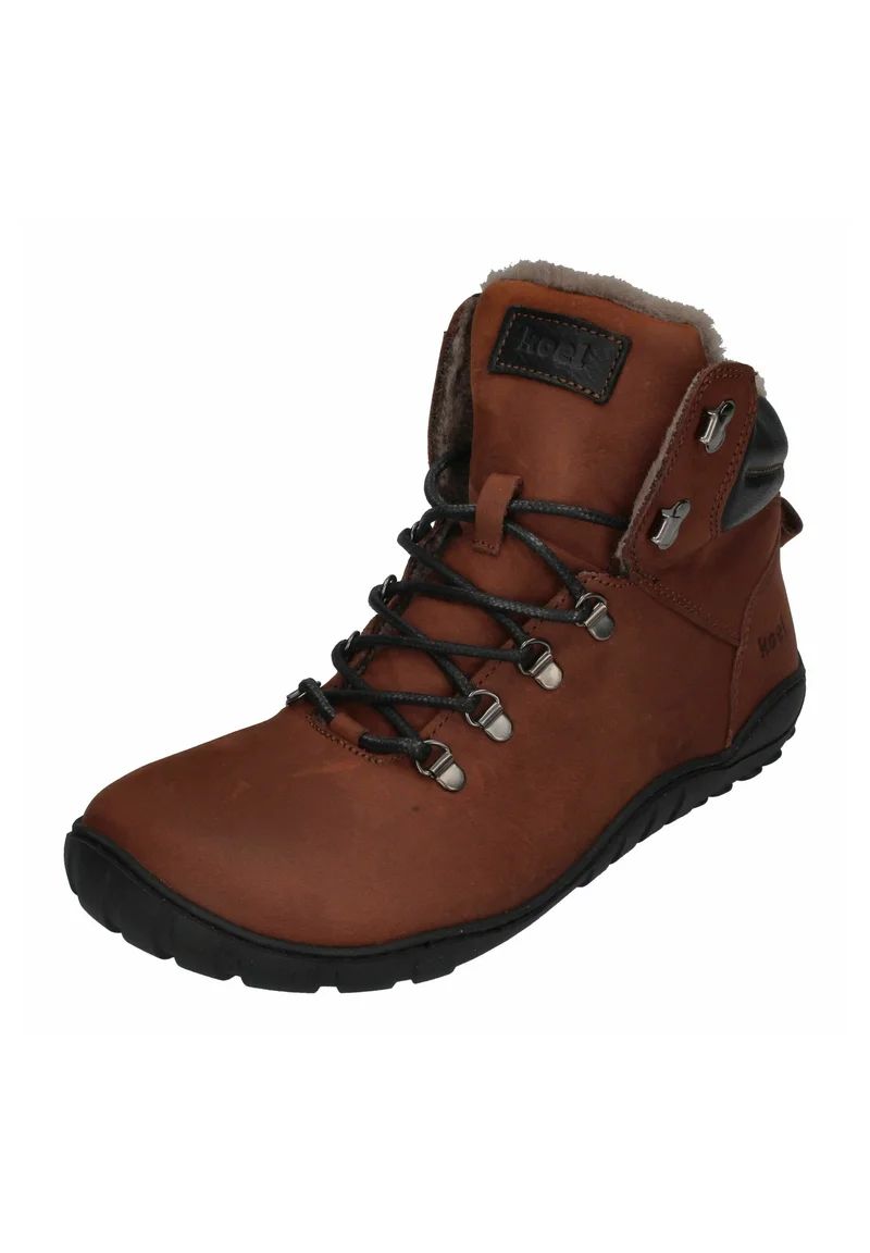 KOEL | BAREFOOT PORTER – Schnürstiefeletten – Schokoladenbraun
