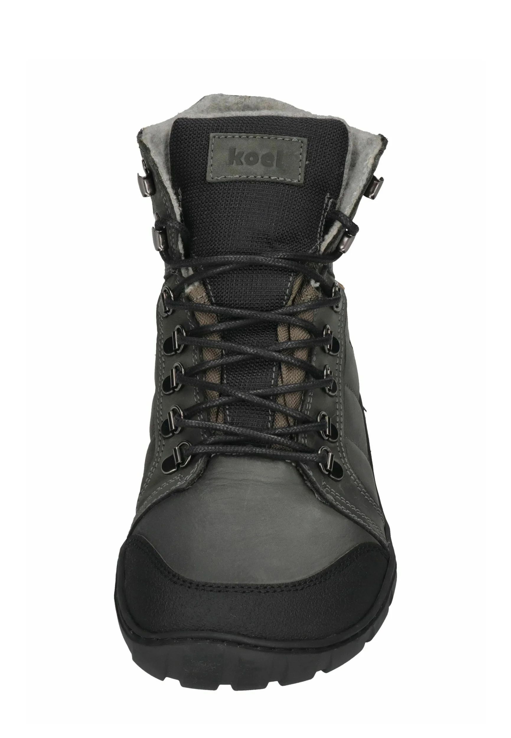 KOEL | BAREFOOT PAUL Herren-Schnürstiefeletten – Dunkelgrau