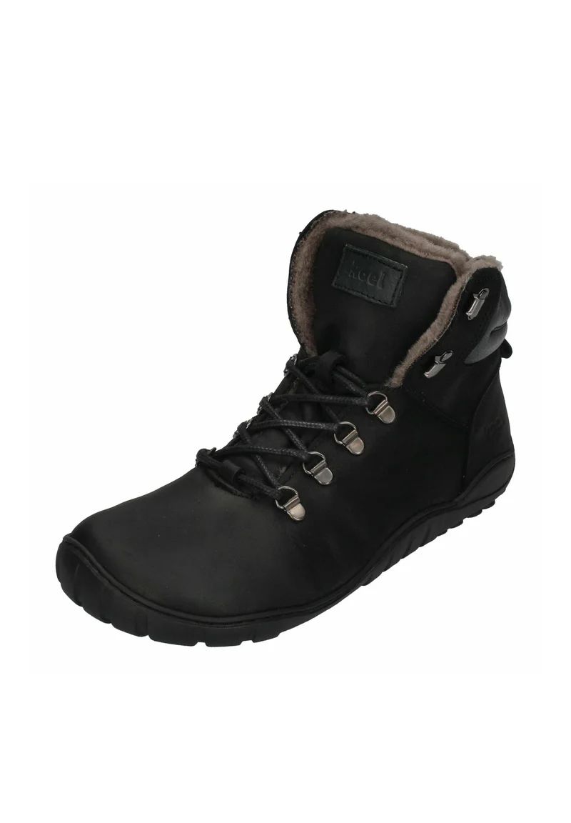 KOEL | Herren-Barfußschuhe PORTER – Schnürstiefeletten – Schwarz