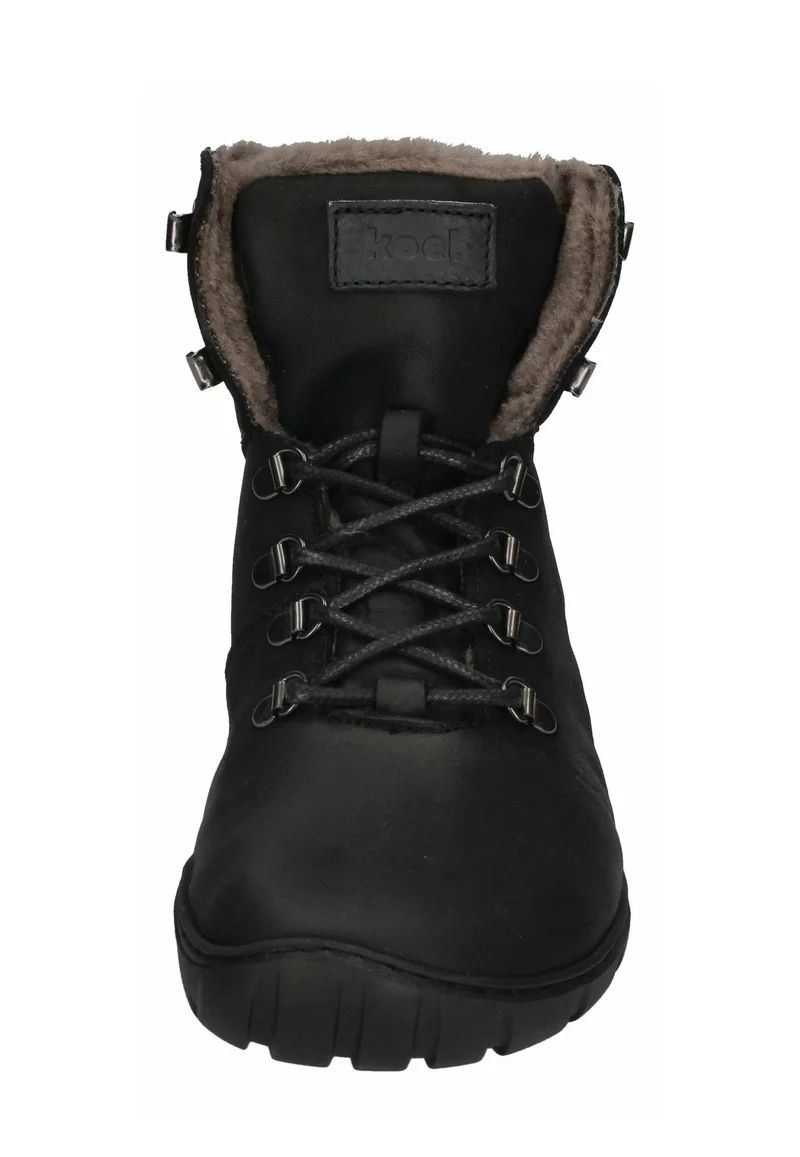 KOEL | Herren-Barfußschuhe PORTER – Schnürstiefeletten – Schwarz